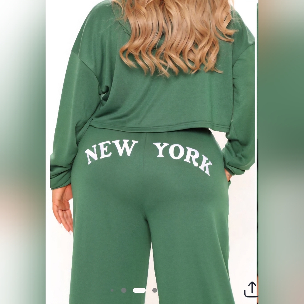 Having It My Way Pant Set/ Hunter Green - Picture 3 of 4